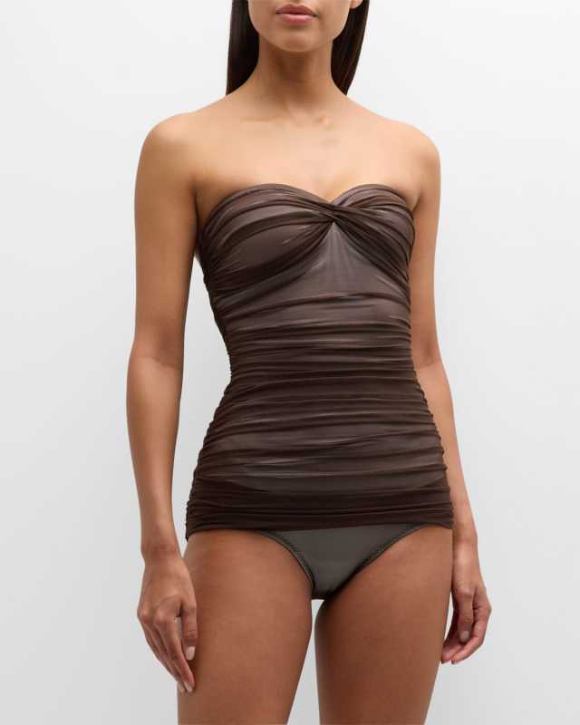 Walter Shirred One-Piece Swimsuit